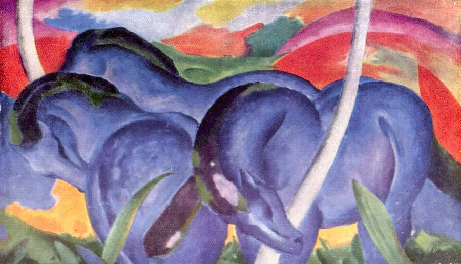 De stora blå hästarna - Franz Marc