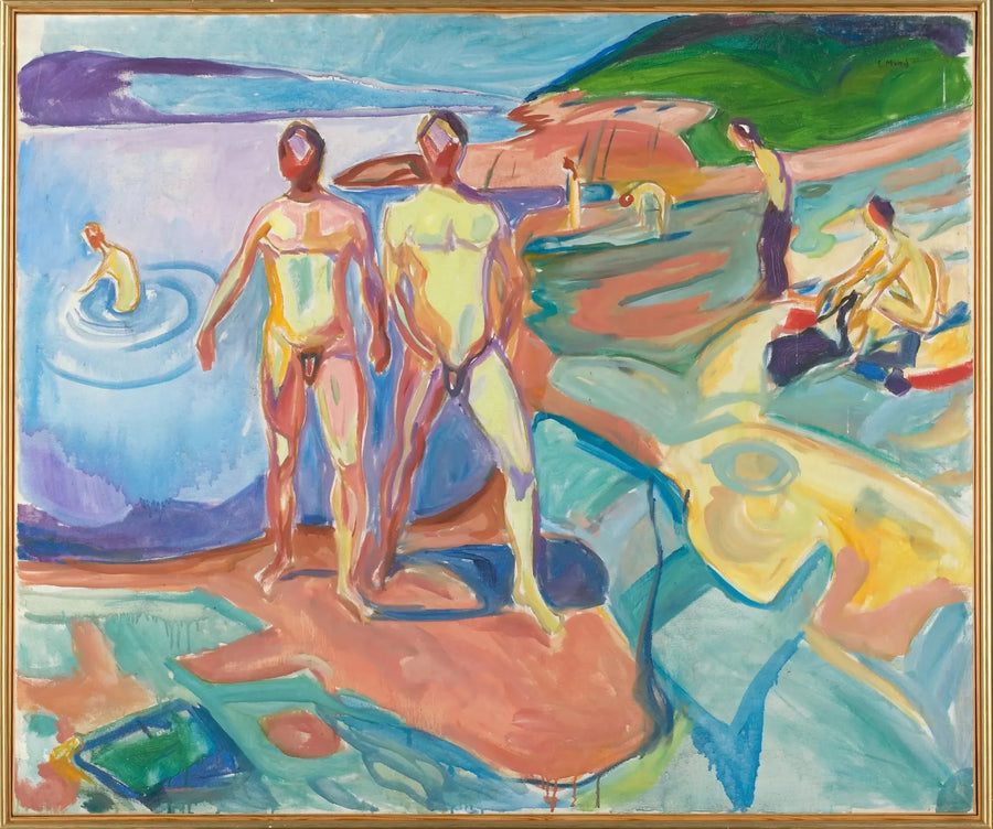 Män som badar - Edvard Munch