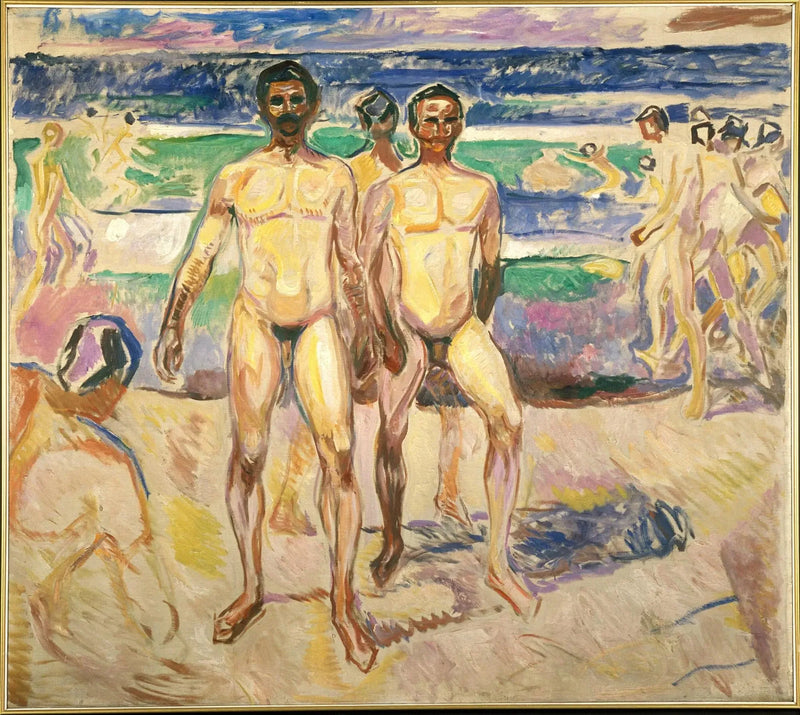 Män som badar - Edvard Munch