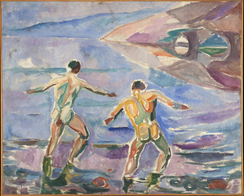 Män som badar - Edvard Munch