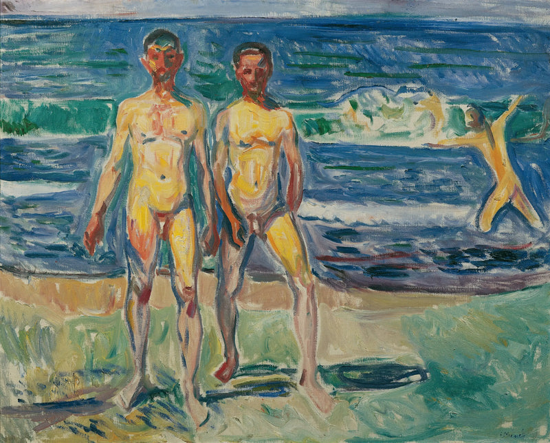Män som badar - Edvard Munch