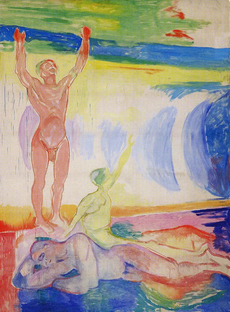 Männen vaknar - Edvard Munch