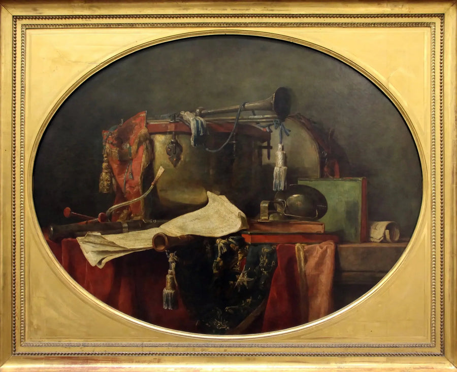 De militära musikinstrumenten - Jean Simeón Chardin