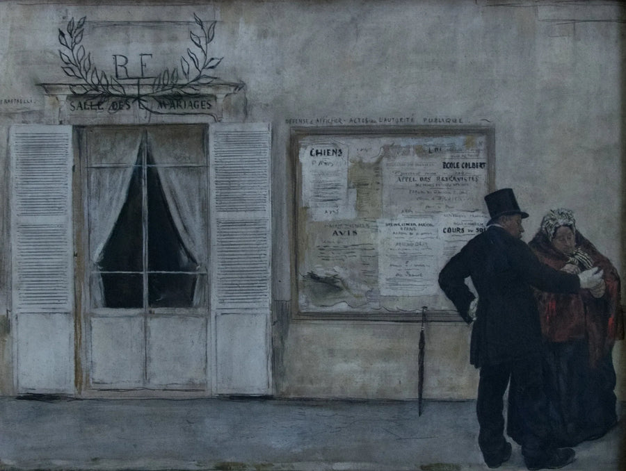 Les Invités attendant la noce - Jean-François Raffaëlli