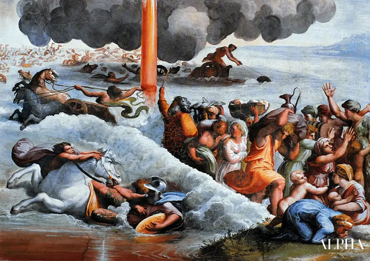 Les Israélites et la mer rouge - Raphaël (peintre) - Reproductions de tableaux et peintures haut de gamme