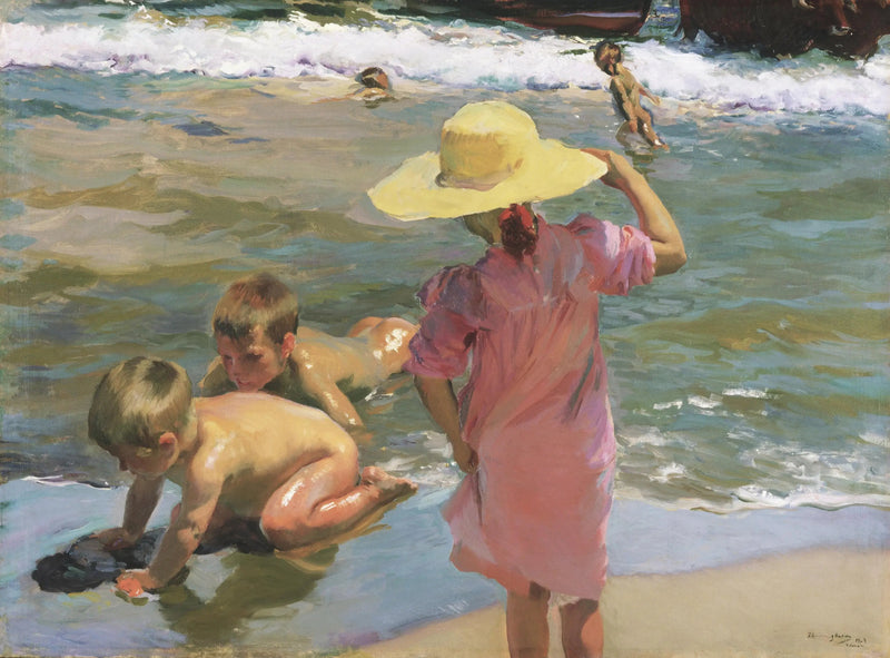 De unga amfibierna - Joaquín Sorolla