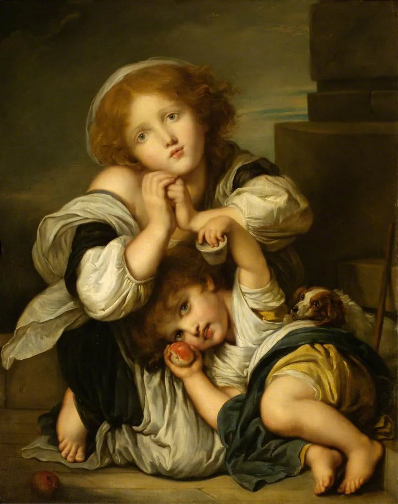 De unga tiggare - Jean-Baptiste Greuze