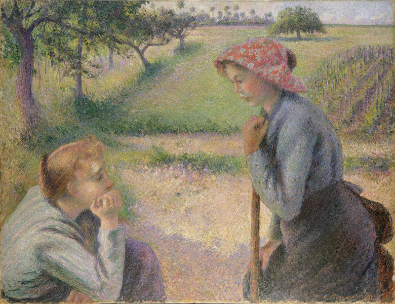 De unga bönderna - Camille Pissarro