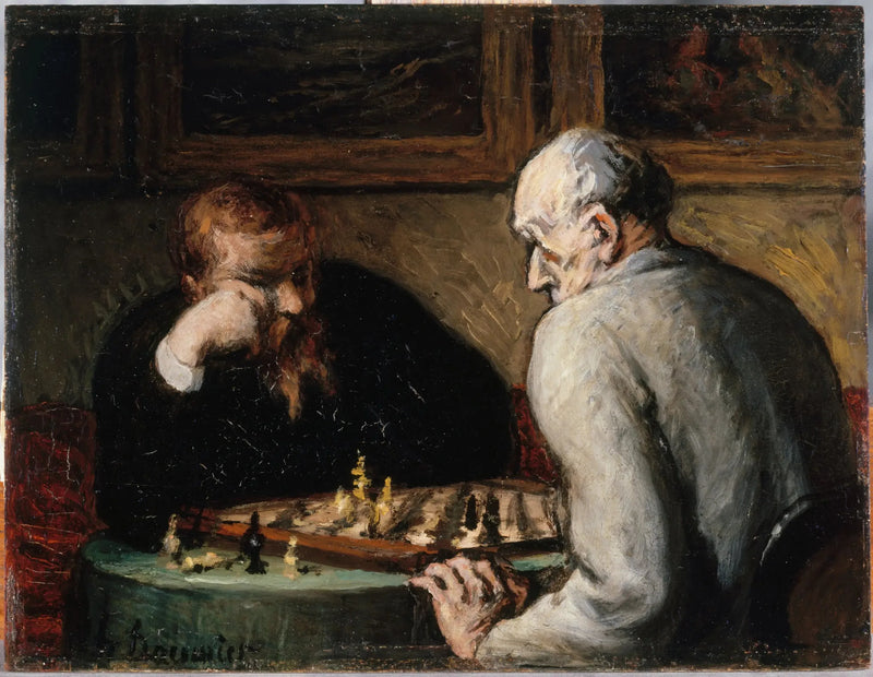 Schackspelarna - Honoré Daumier