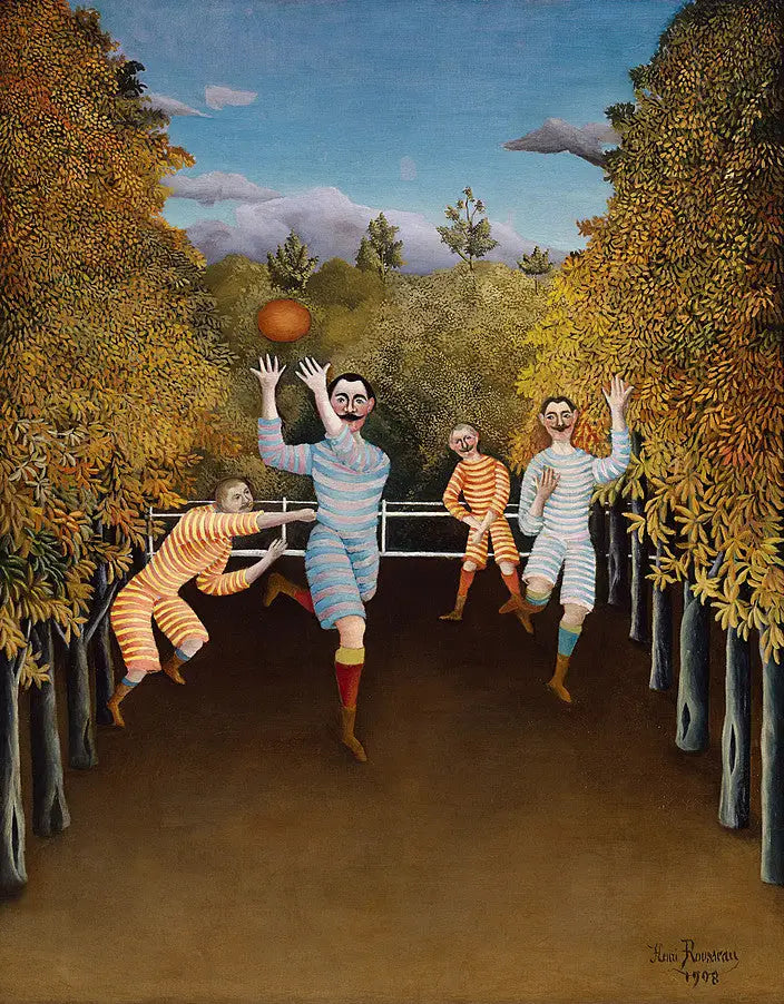 Fotbollsspelarna - Henri Rousseau