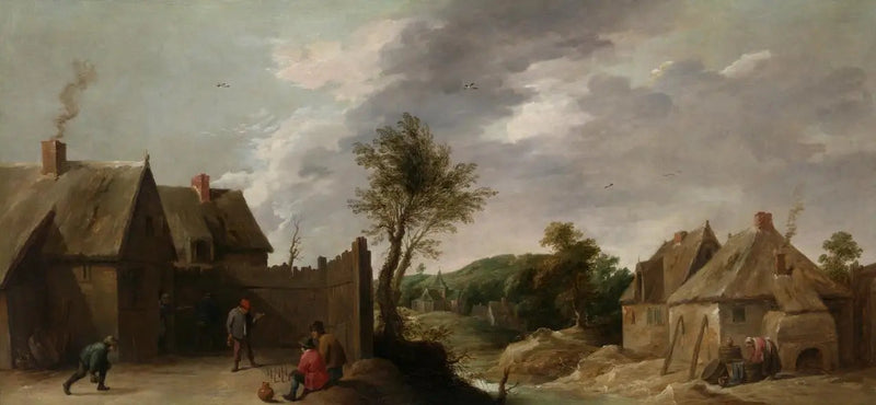 Krocketspelare - David Teniers den yngre