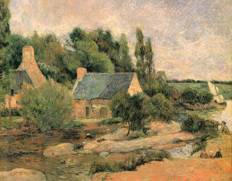 Tvätterskorna i Pont-Aven - Paul Gauguin