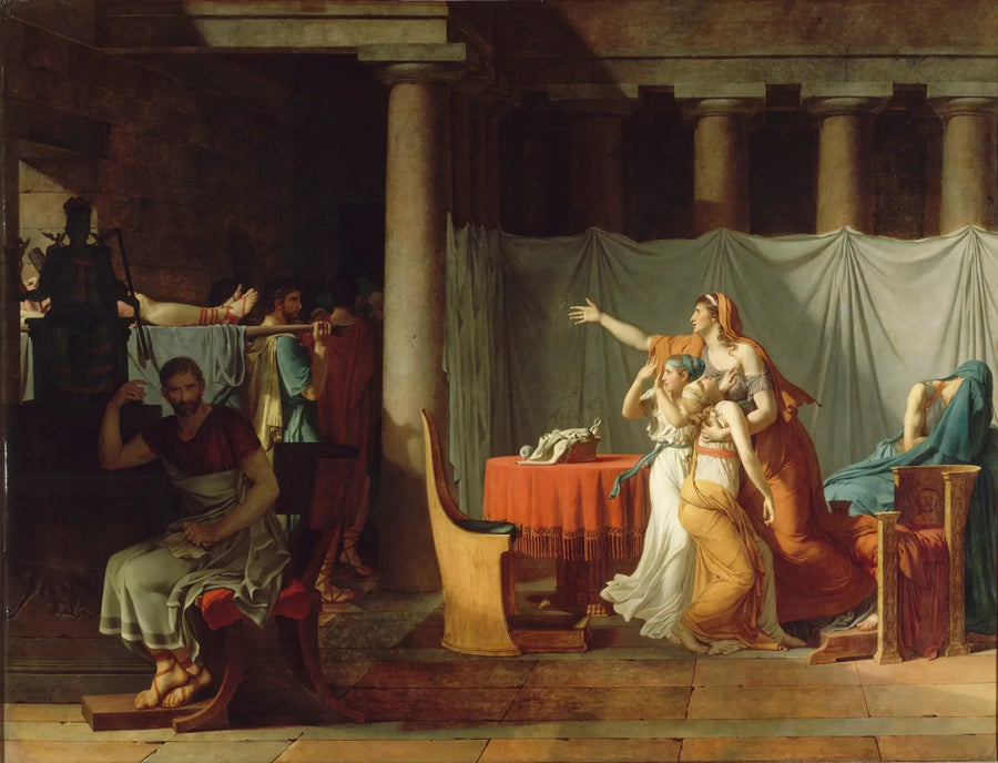 Licenserna som återför Brutus kropparna av sina söner - Jacques-Louis David