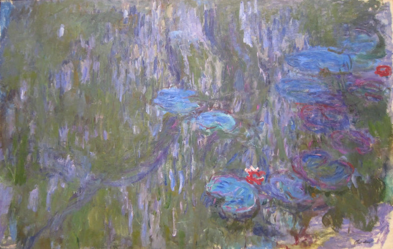 Näckrosorna, speglingarna av de hängande pilträden - Claude Monet