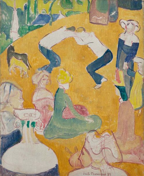 De bretonska wrestlarna - Émile Bernard