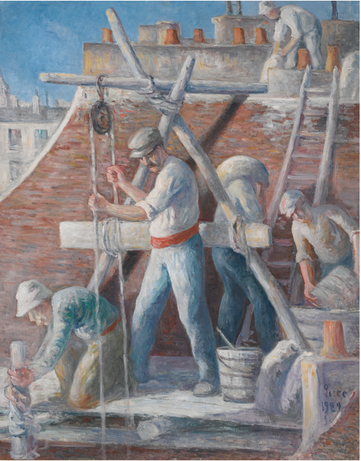 Les Maçons - Maximilien Luce - Alpha Reproduction