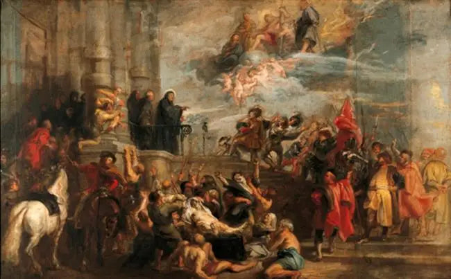 Helgonen av Saint Benpît - Peter Paul Rubens