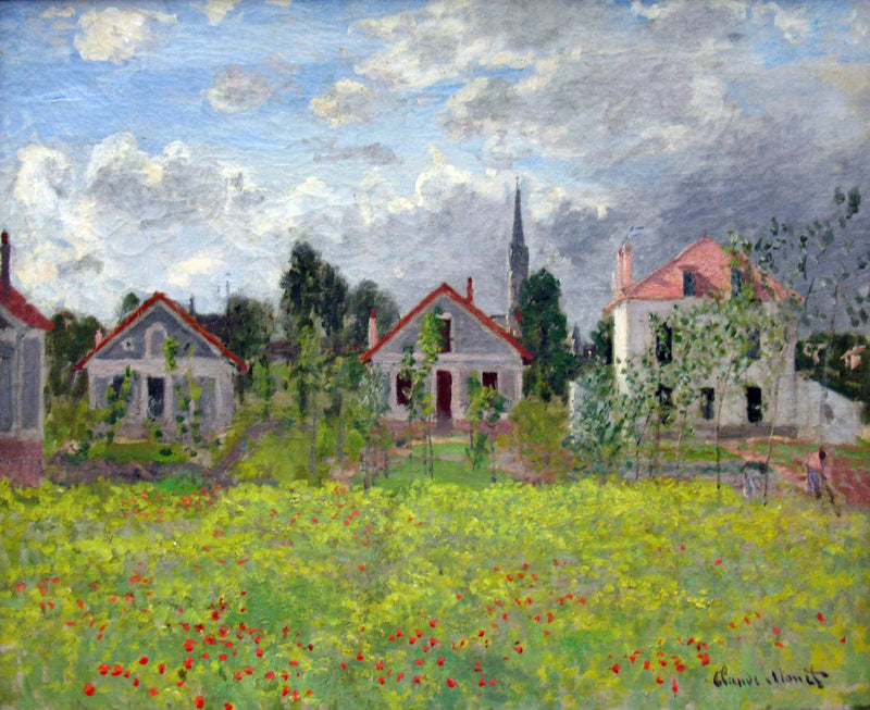 Husen i Argenteuil - Claude Monet