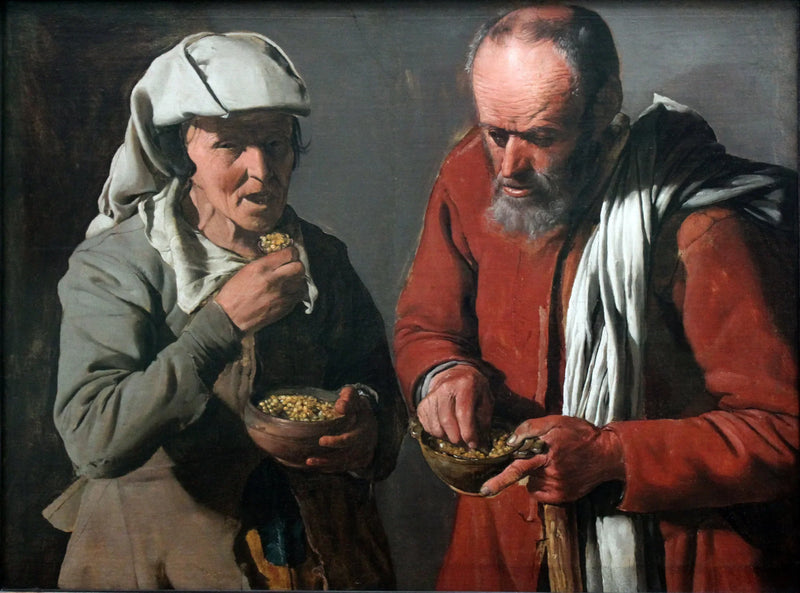 Ätarna av ärtor - Georges de La Tour
