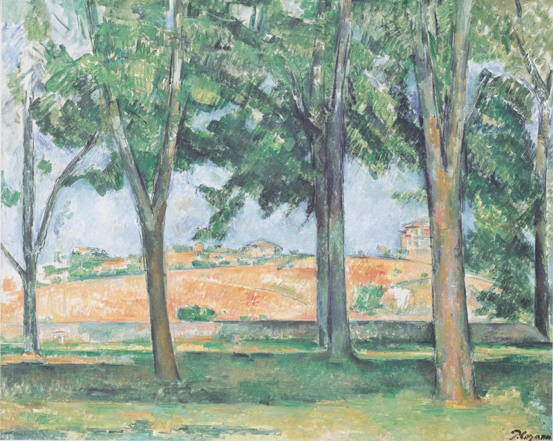 Kastanjeträden vid Jas de Bouffan - Paul Cézanne