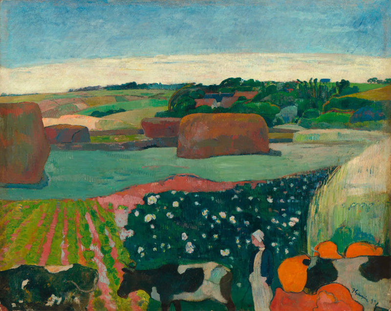 Högarna eller Potatisfältet - Paul Gauguin