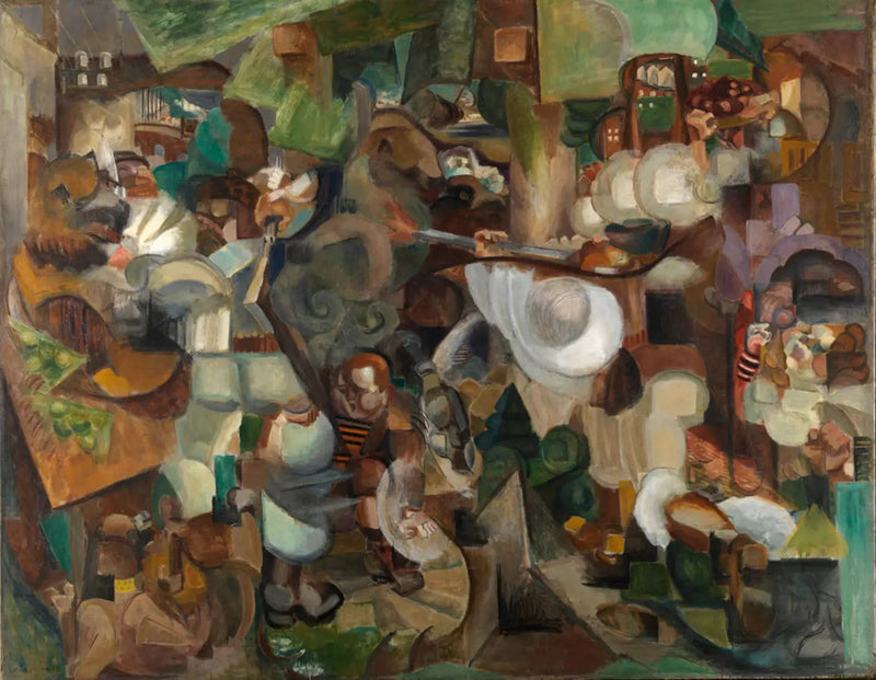 Montagnärerna attackerade av björnar - Henri Le Fauconnier