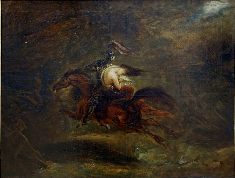 De döda går snabbt (enligt en ballad av Bürger) - Ary Scheffer