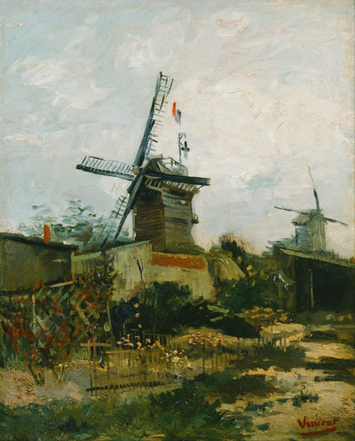 Reproduction du tableau « Les moulins à vent de Montmartre - Vincent van Gogh » par Alpha Reproduction en peinture à l’huile