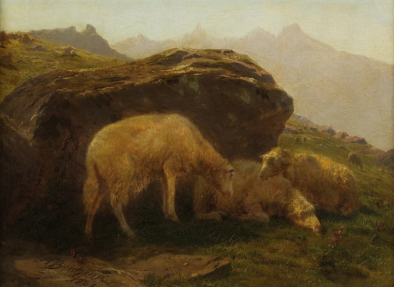 Får på en kulle - Rosa Bonheur