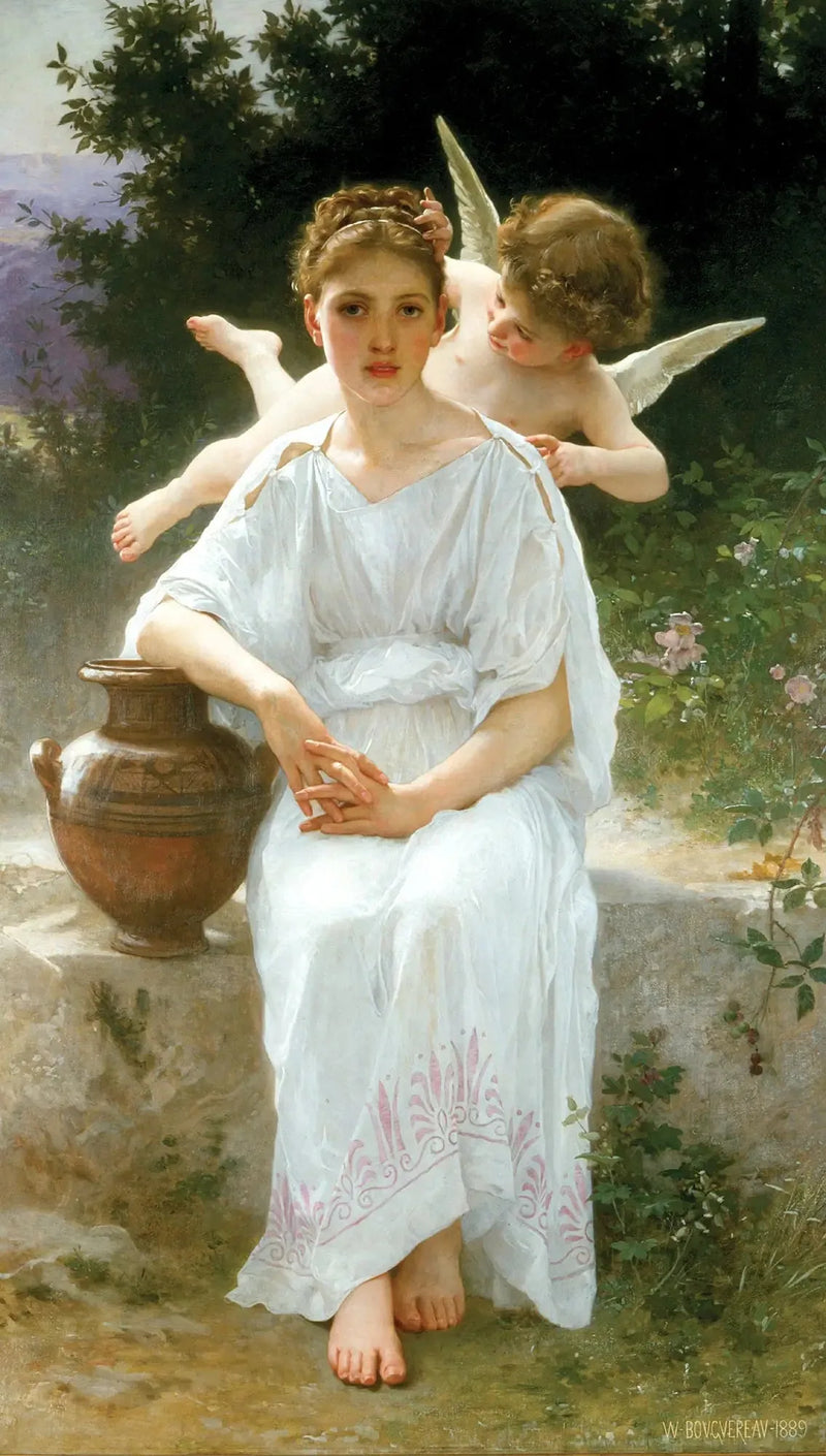 Kärlekens Viskningar - Bouguereau