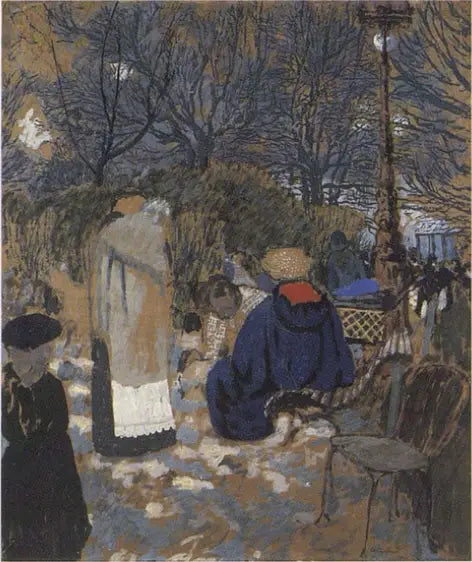 Amningssköterskor vid Batignolles-torget - Édouard Vuillard