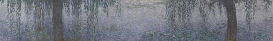 Näckrosor - Klar Morgon med Pilträd - Claude Monet