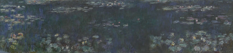 Näckrosor: Gröna speglingar - Claude Monet