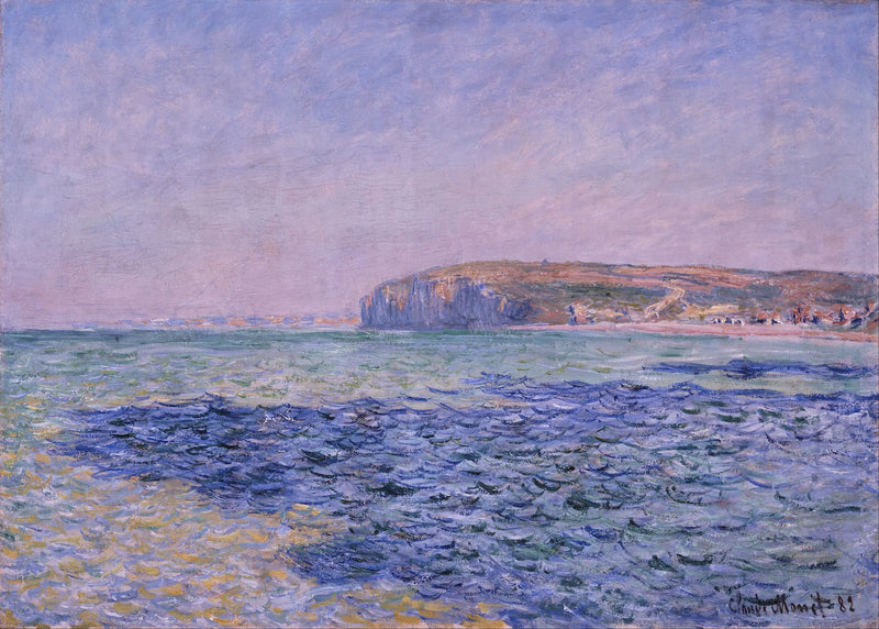 Skuggorna på havet, klipporna vid Pourville - Claude Monet
