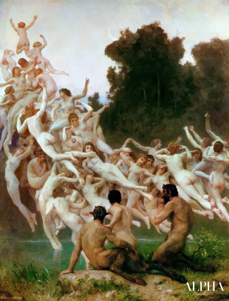 Les Oréades - William-Adolphe Bouguereau Reproductions de tableaux à la peinture à l’huile