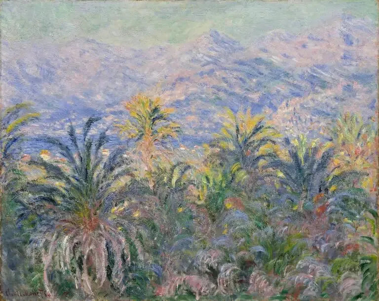 Palmerna i Bordighera - Claude Monet