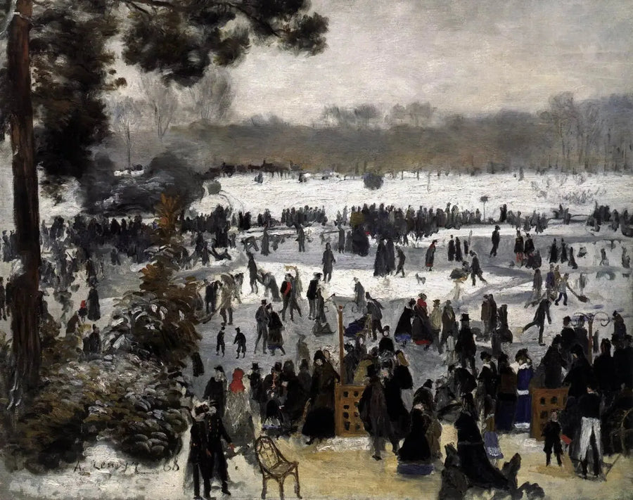 Skridskoåkarna i Bois de Boulogne - Pierre-Auguste Renoir