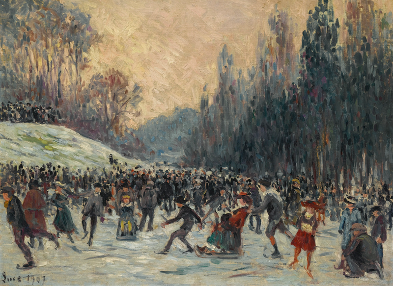 Skidåkare - Maximilien Luce