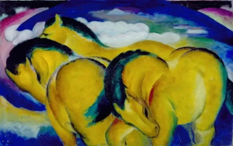 De små gula hästarna - Franz Marc