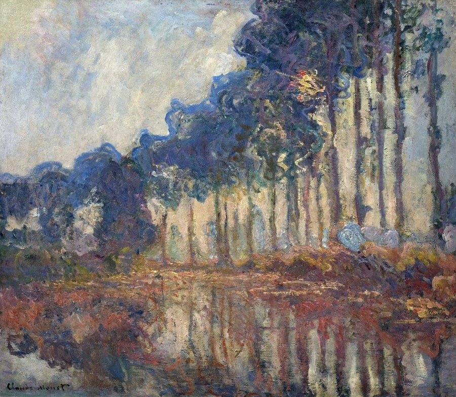 Popplarna, höst - Claude Monet