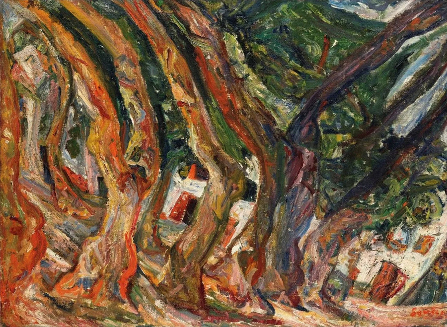 Platanerna i Céret - Chaim Soutine