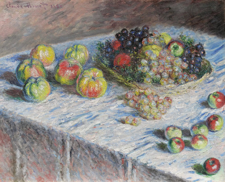 Äpplen och druvor - Claude Monet