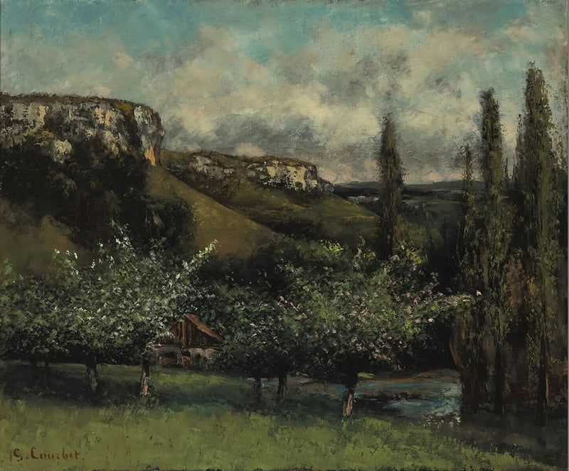 Fader Courbets äppelträd i Ornans - Gustave Courbet