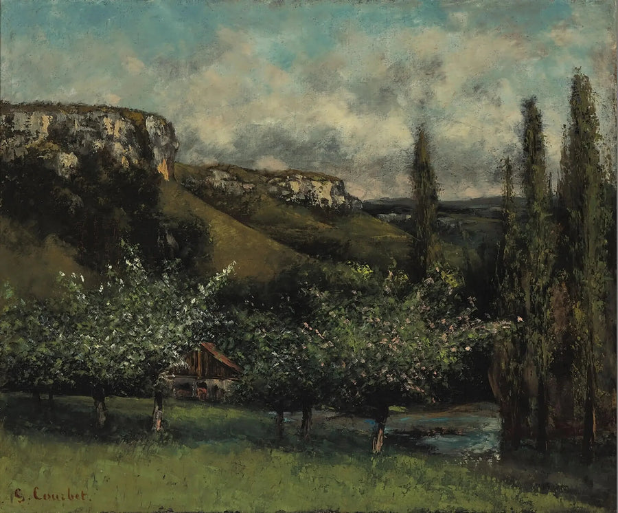 Fader Courbets äppelträd i Ornans - Gustave Courbet
