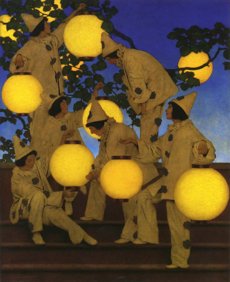 Lykttändare - Maxfield Parrish