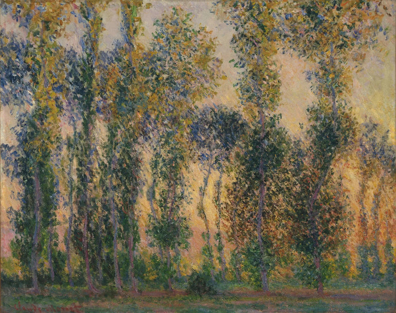 Bläckfiskarna i Giverny, soluppgången - Claude Monet