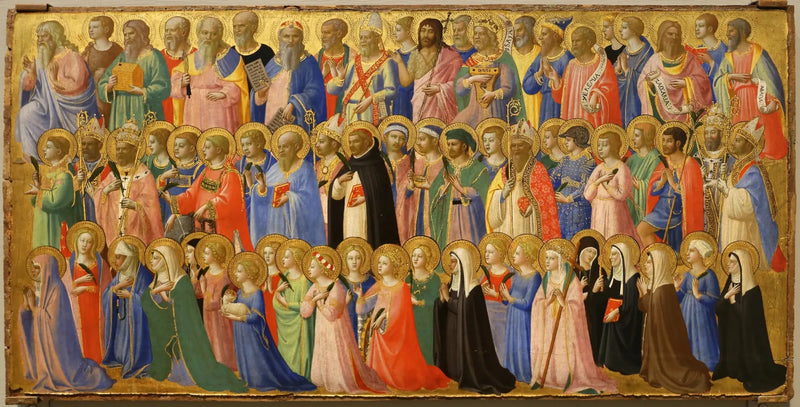 Kristi förkunnare med helgon och martyrer - Fra Angelico