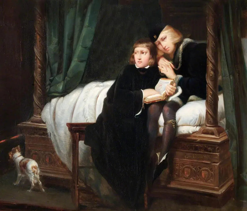 Prinsarna i Tornet (Edvard V och hertigen av York) - Paul Delaroche