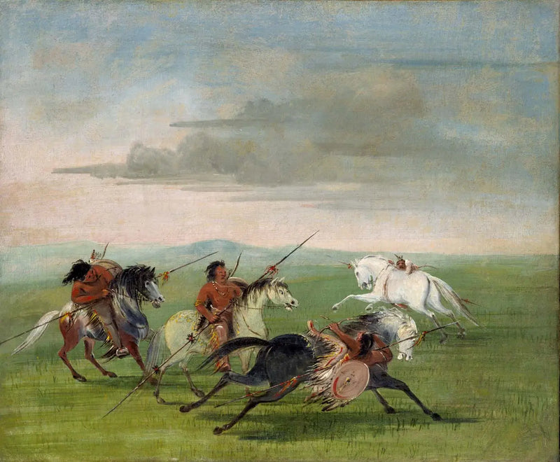 Comancheernas hästkunskapsfärdigheter - George Catlin