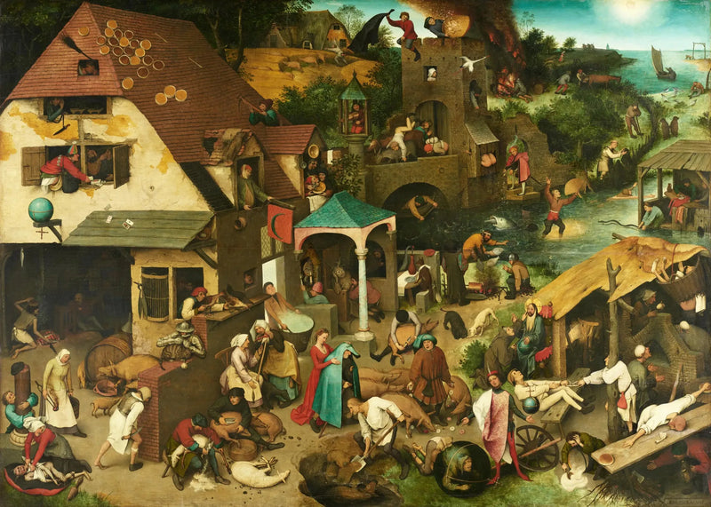 De flamländska ordspråken - Pieter Brueghel den äldre
